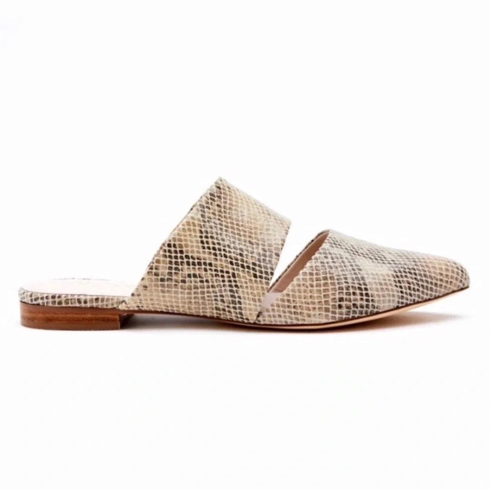 MATISSE | Berlin Natural‎ Snake Mules 7.5 $129